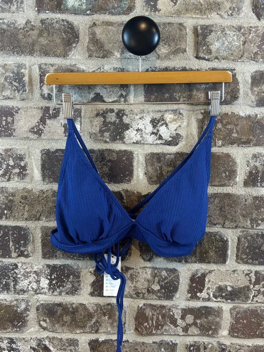 Beachsissi Women’s Navy Blue Floral Two-Piece Swim Set Size XL
